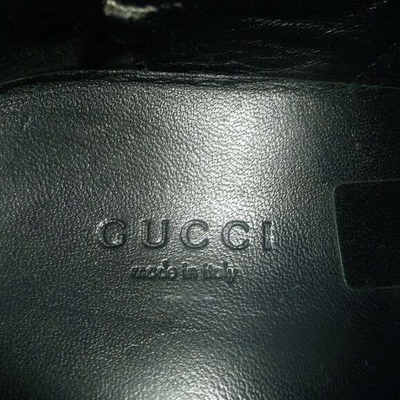 Gucci Micro GG's Black Leather Sneakers Vintage Size 37 or US 7 - Picture 7 of 16